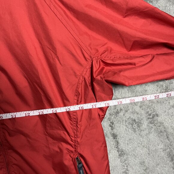 Lands’ End Windbreaker Jacket Womens Small Red Lightweight Zip Up Pockets Active - Picture 7 of 8